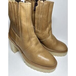 Free People James Chelsea Boots Tan Leather Women’s Size 36 / 5.5 NIB